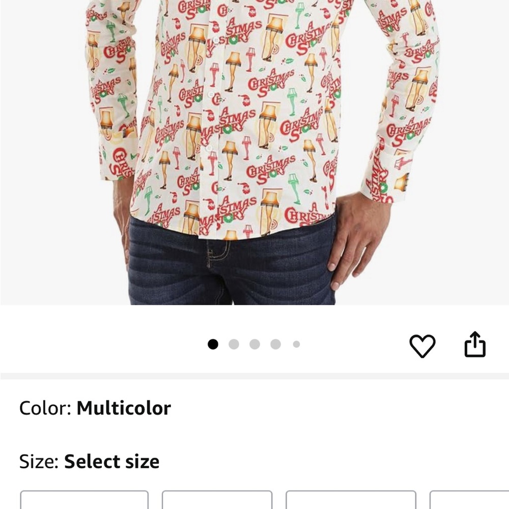 Men's Christmas Print Shirt